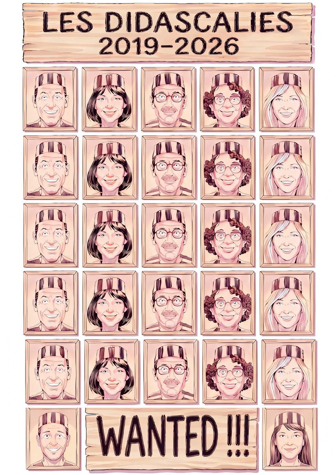 Portraits illustrés de la troupe